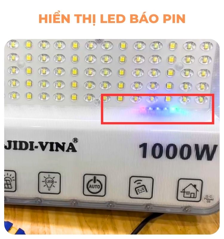 Đèn năng lượng mặt Trời 1000W JD 1000MPPT