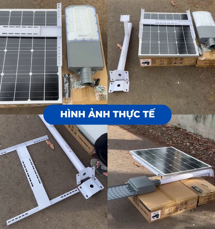 JD Z600 - Đèn Đường 600W Năng Lượng Mặt Trời Tấm Pin Rời Mono