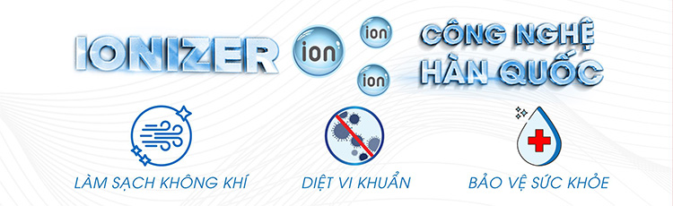 ionizer công nghệ hàn quốc