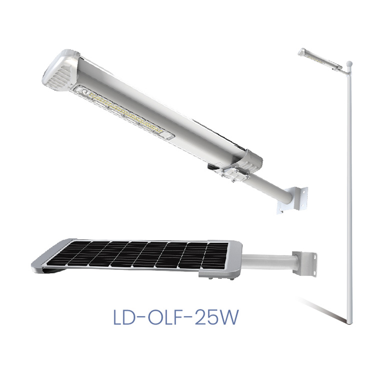 DCTIMES LD-OLF-25W - Đèn đường liền thể 25W năng lượng mặt trời