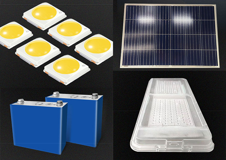 DCTIMES LD-OLK2.0 - Đèn đường 36W tấm pin 80W năng lượng mặt trời