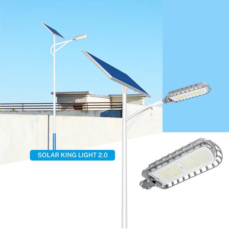 DCTIMES LD-OLK2.0 - Đèn đường 36W tấm pin 80W năng lượng mặt trời