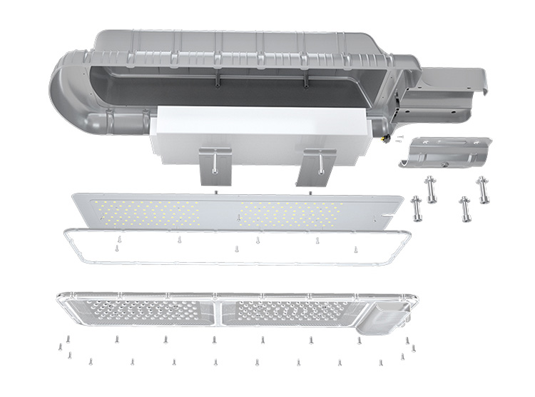 DCTIMES LD-OLK3.0 - Đèn đường 120W tấm pin năng lượng mặt trời
