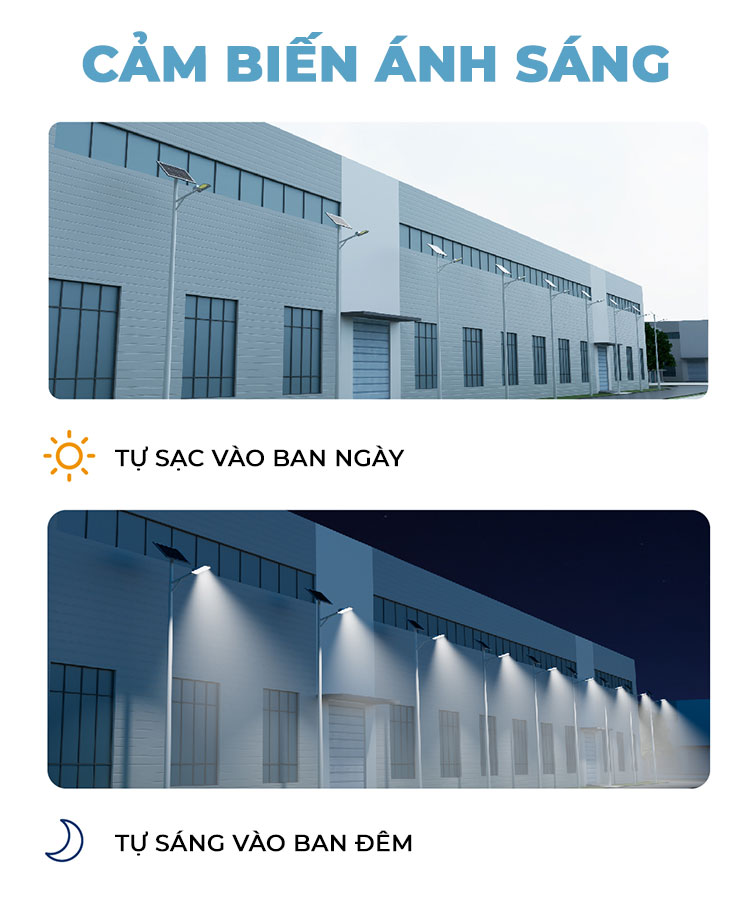DCTIMES LD-SLG1.0 - Đèn đường 30W tấm pin 80W năng lượng mặt trời