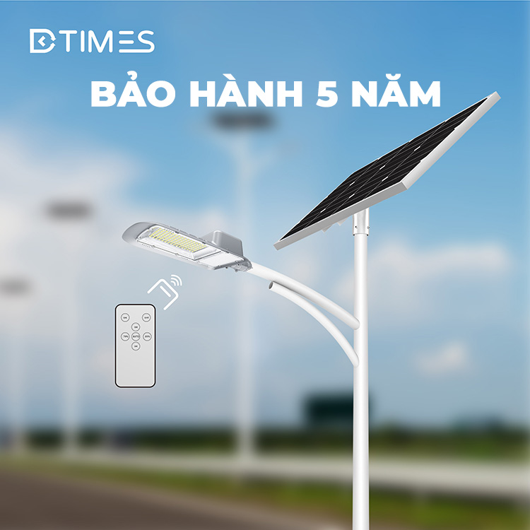 DCTIMES LD-SLG1.0 - Đèn đường 30W tấm pin 80W năng lượng mặt trời