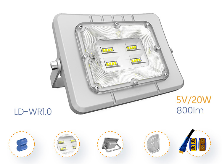  Đèn pha 40W năng lượng mặt trời DCTIMES LD-WR1.0