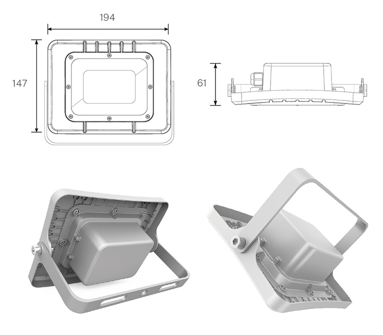  Đèn pha 40W năng lượng mặt trời DCTIMES LD-WR1.0