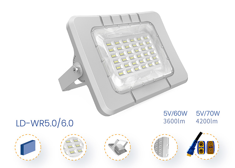 Đèn pha 500W năng lượng mặt trời DCTIMES LD-WR6.0