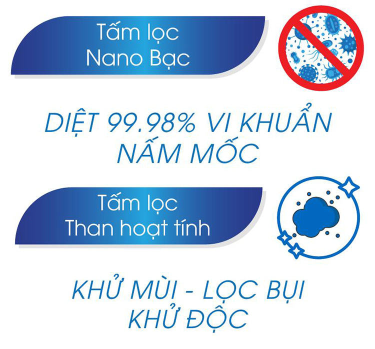 tấm lọc nano bạc tấm lọc than hoạt tính