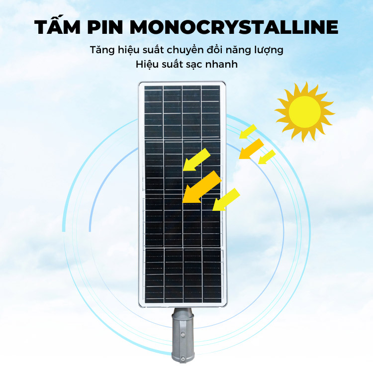 Đèn đường 500W năng lượng mặt trời Hybrid AC JIDI-VINA công nghệ mới JD 29500VN