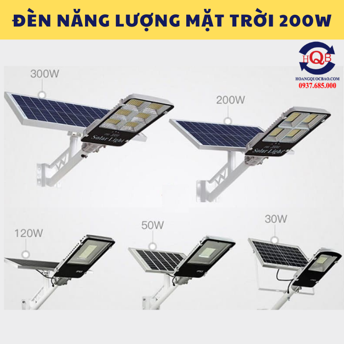 Bảng giá đèn năng lượng mặt trời 200W mới nhất 2024 (1)