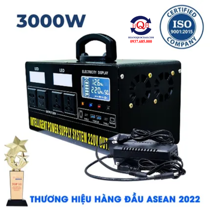 Bộ Lưu Điện, Máy Phát Điện 3000W Năng Lượng Mặt Trời 220V MINI