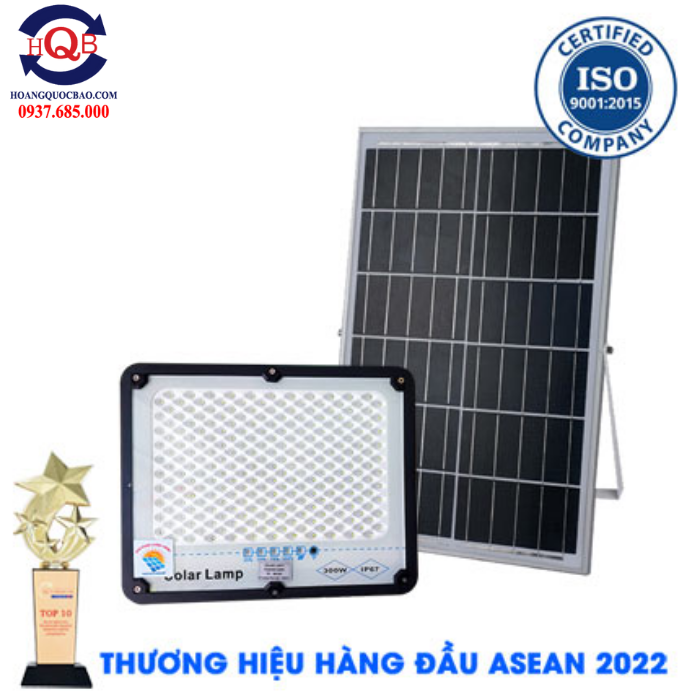 Đèn năng lượng mặt trời 300W chống chói KUNGFU SOLAR