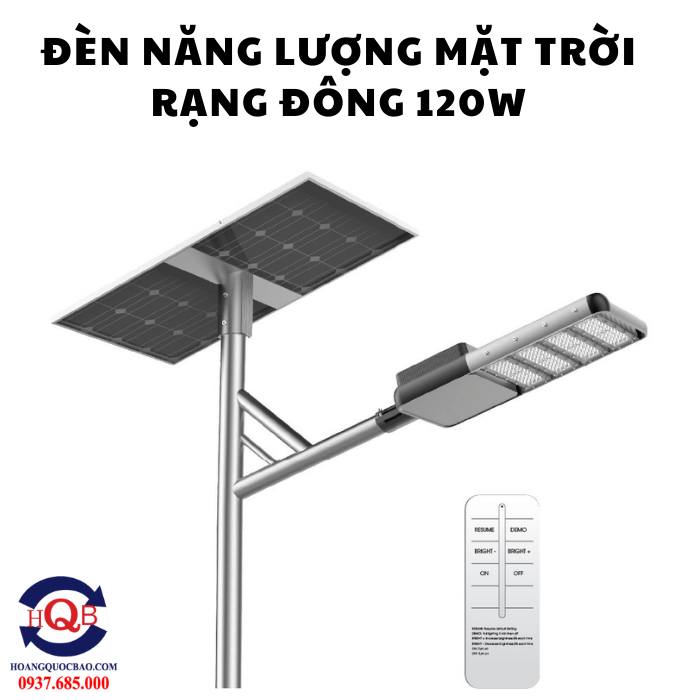 Đèn Đường Năng Lượng Mặt Trời Rạng Đông 120W CSD02.SL 120W 