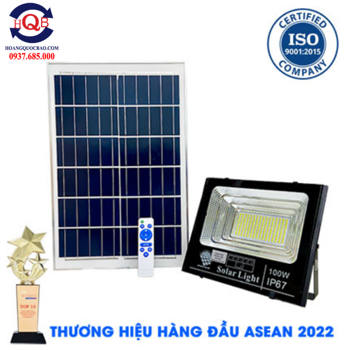 Đèn năng lượng mặt trời 100W 