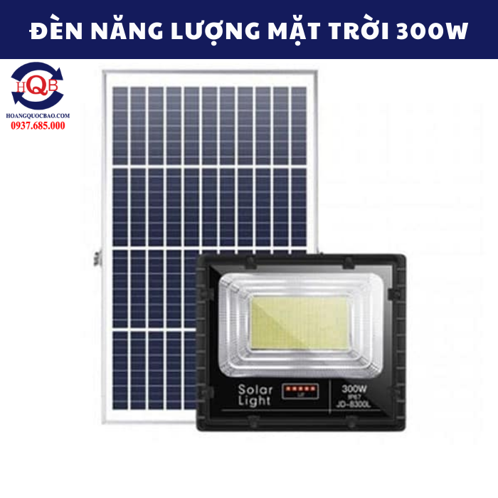 Đèn năng lượng mặt trời 300W giá rẻ 2024 (4)