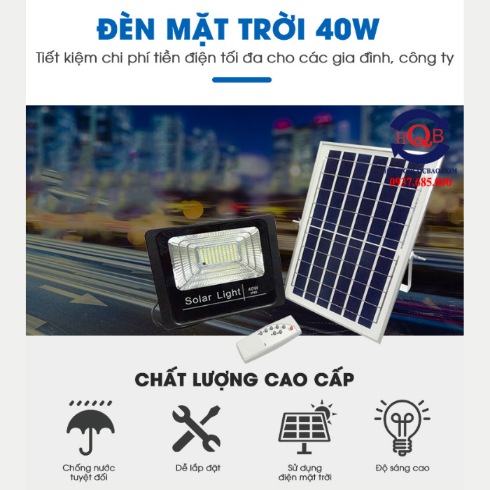 Đèn năng lượng mặt trời 40W