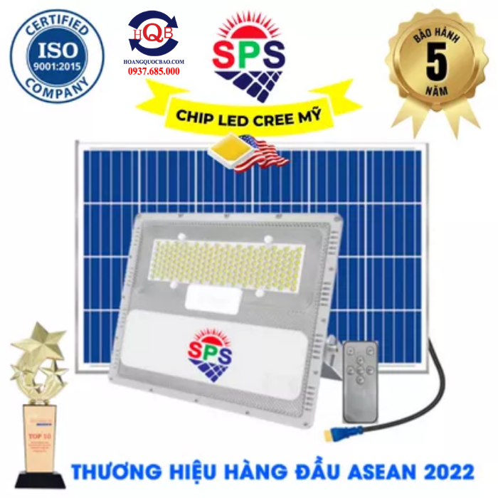 Đèn Năng Lượng Mặt Trời Chống Nước Cao Cấp SPS 800W