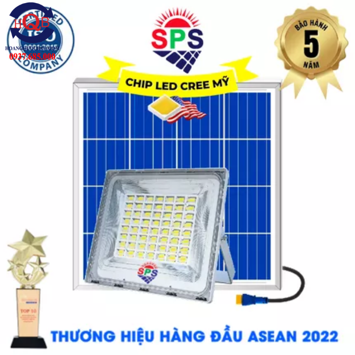 Đèn Năng Lượng Mặt Trời Chống Nước Cao Cấp SPS 1000W