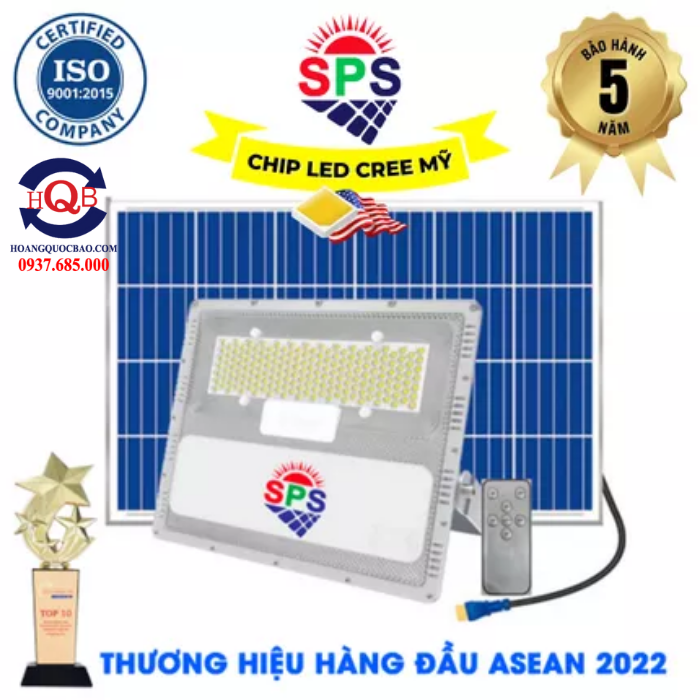 Đèn Năng Lượng Mặt Trời Chống Nước Cao Cấp SPS 800W