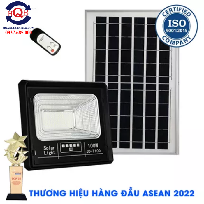 Đèn Năng Lượng Mặt Trời Jindian 100W JD-T100