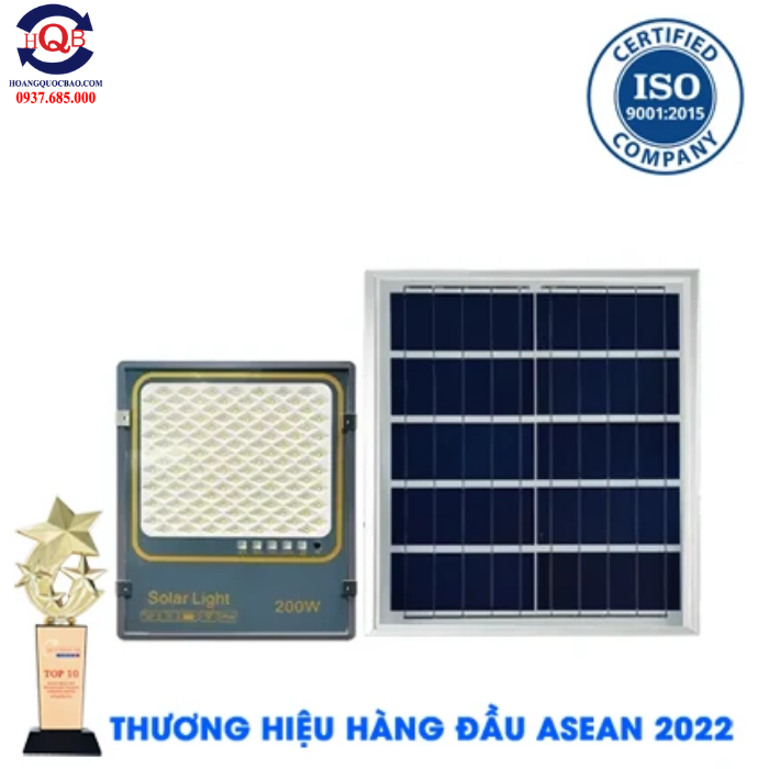 Đèn Đường Năng Lượng Mặt Trời 200W
