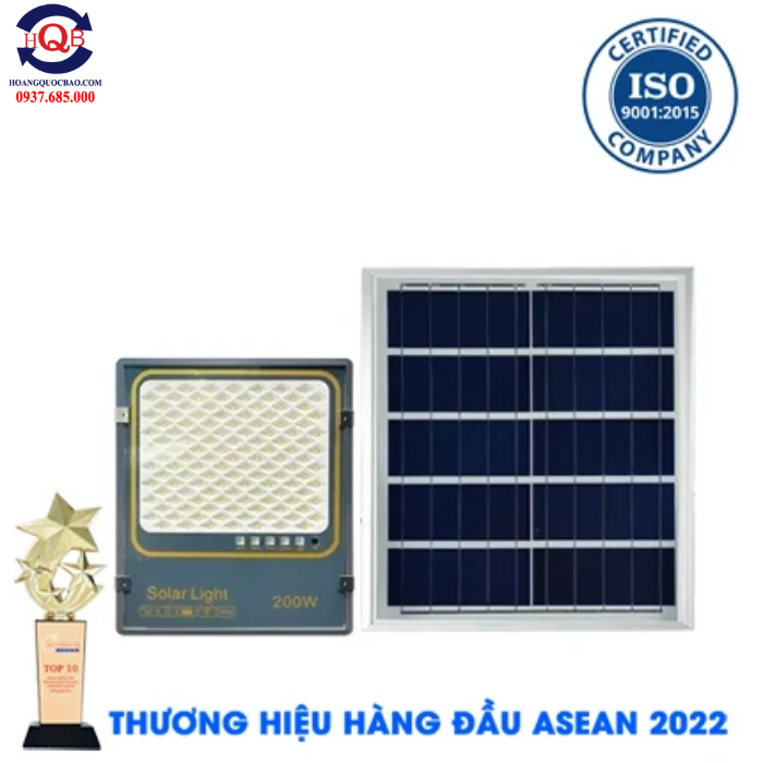 Đèn Đường Năng Lượng Mặt Trời 200W 