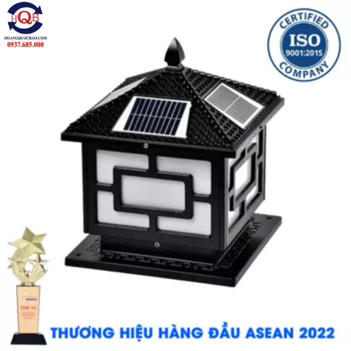 Đèn trụ cổng, sân vườn năng lượng mặt trời TT04B