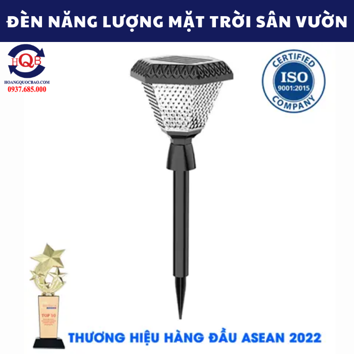 Đèn trụ năng lượng mặt trời cắm cỏ