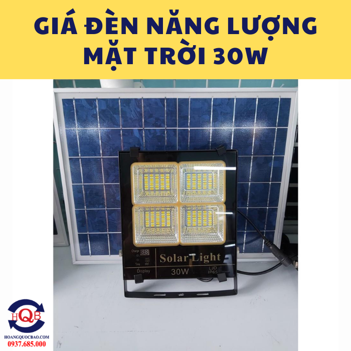 Giá đèn năng lượng mặt trời 30W