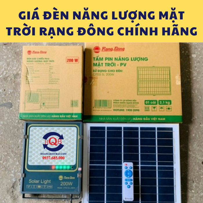 Giá đèn năng lượng mặt trời Rạng Đông chính hãng (1)