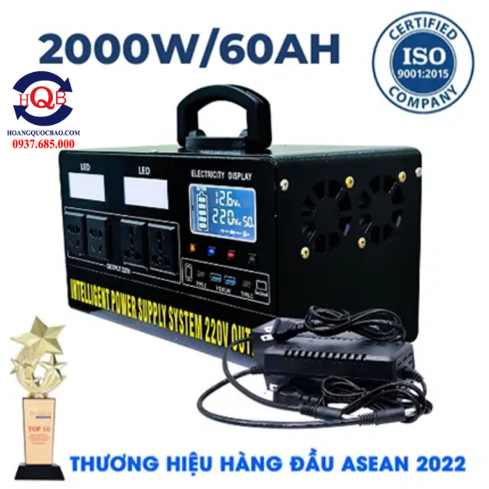 Máy Phát Điện Năng Lượng Mặt Trời 2000W 60AH