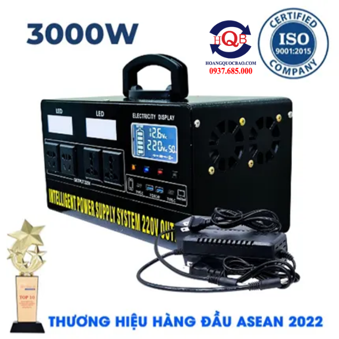 Bộ Lưu Điện, Máy Phát Điện 3000W Năng Lượng Mặt Trời 220V Mini