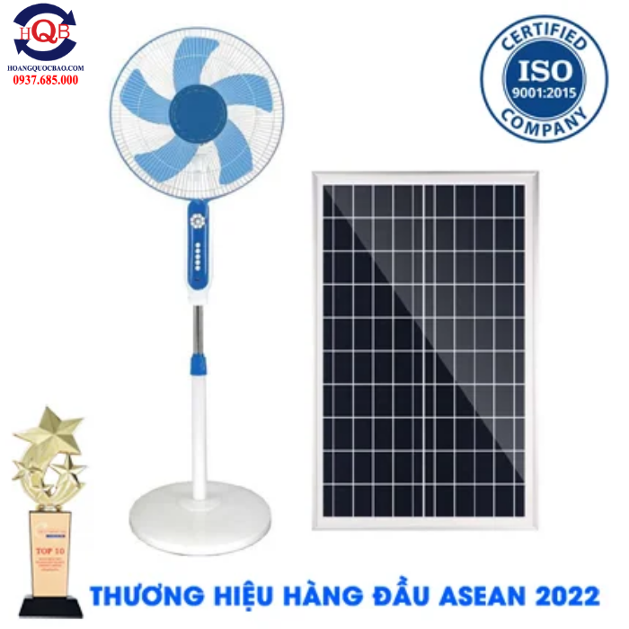 Quạt 25W năng lượng mặt trời 