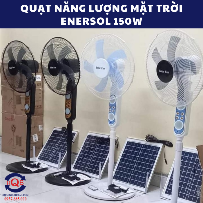 Quạt năng lượng mặt trời Enersol 150W