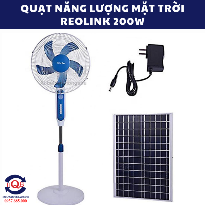 Quạt năng lượng mặt trời Reolink 200W