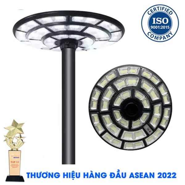 Đèn UFO 1200w năng lượng mặt trời sân vườn Kungfu Solar