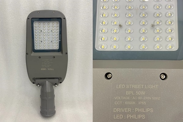 Đèn đường LED Philips 50W sử dụng Driver Philips