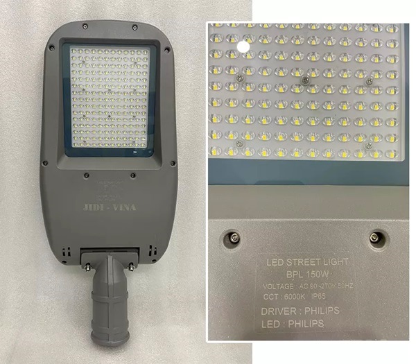 Đèn đường LED Philips 150W sử dụng Driver Philips
