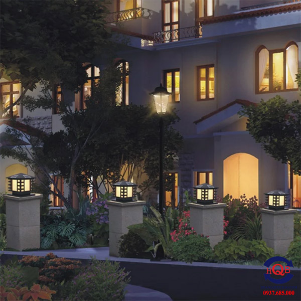 Mẫu đ&egrave;n cổng r&agrave;o c&oacute; t&iacute;nh năng tự động bật/tắt