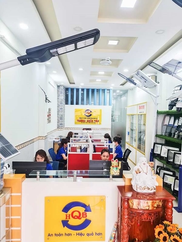 Hệ thống chuỗi cửa hàng Hoàng Quốc Bảo trên toàn quốc cung cấp giải pháp chiếu sáng bằng năng lượng sạch