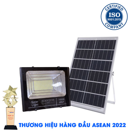 [FL 100] Đèn 100W Năng Lượng Mặt Trời KUNGFU SOLAR FL 100