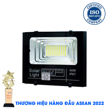 [FL 40] Đèn 40W Năng Lượng Mặt Trời KUNGFU SOLAR FL 40