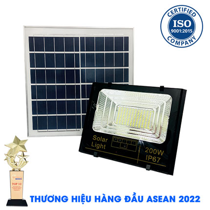 [KF - 81200] Đèn 200W năng lượng mặt trời KUNGFU SOLAR KF - 81200