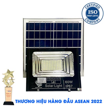 [KF - 8360] Đèn 60W Năng Lượng Mặt Trời KUNGFU SOLAR KF - 8360