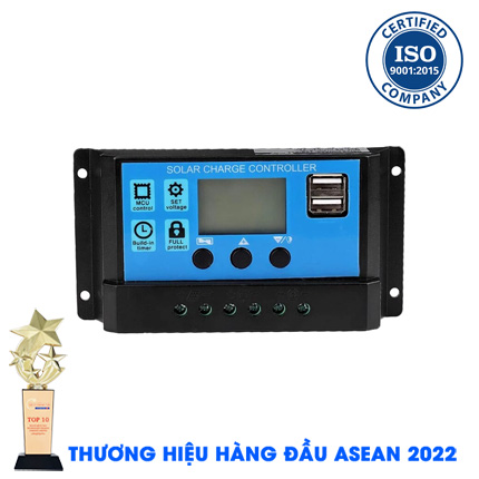 Bộ điều khiển sạc năng lượng mặt trời 12V/24V 30A PWM