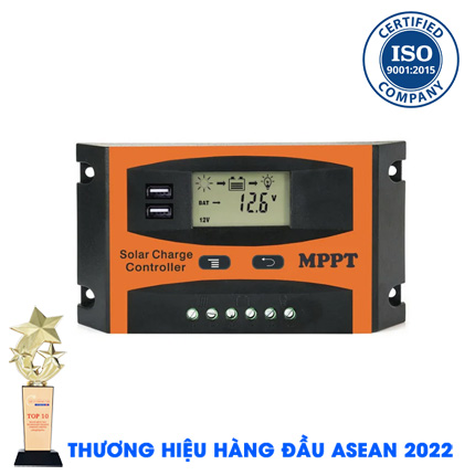 Bộ điều khiển sạc năng lượng mặt trời 12V/24V 60A MPPT