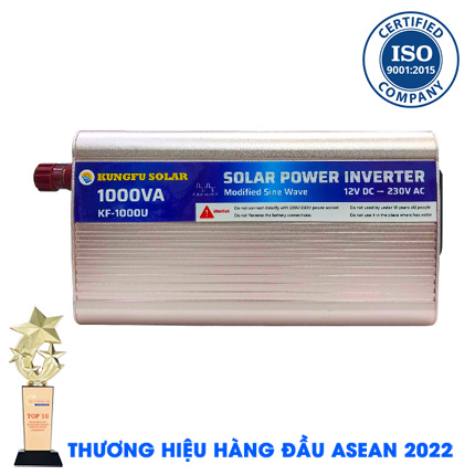 Bộ Kích Điện 1000W 12V Sang 220V - Inverter KUNGFU SOLAR KF-1000U