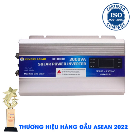 Bộ kích điện 3000W 12V Sang 220V - Inverter KUNGFU SOLAR KF-3000U