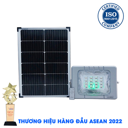 DCTIMES LD-WR3.0 - Đèn Pha 200W Năng Lượng Mặt Trời Led Báo Pin Dây Nối 5m